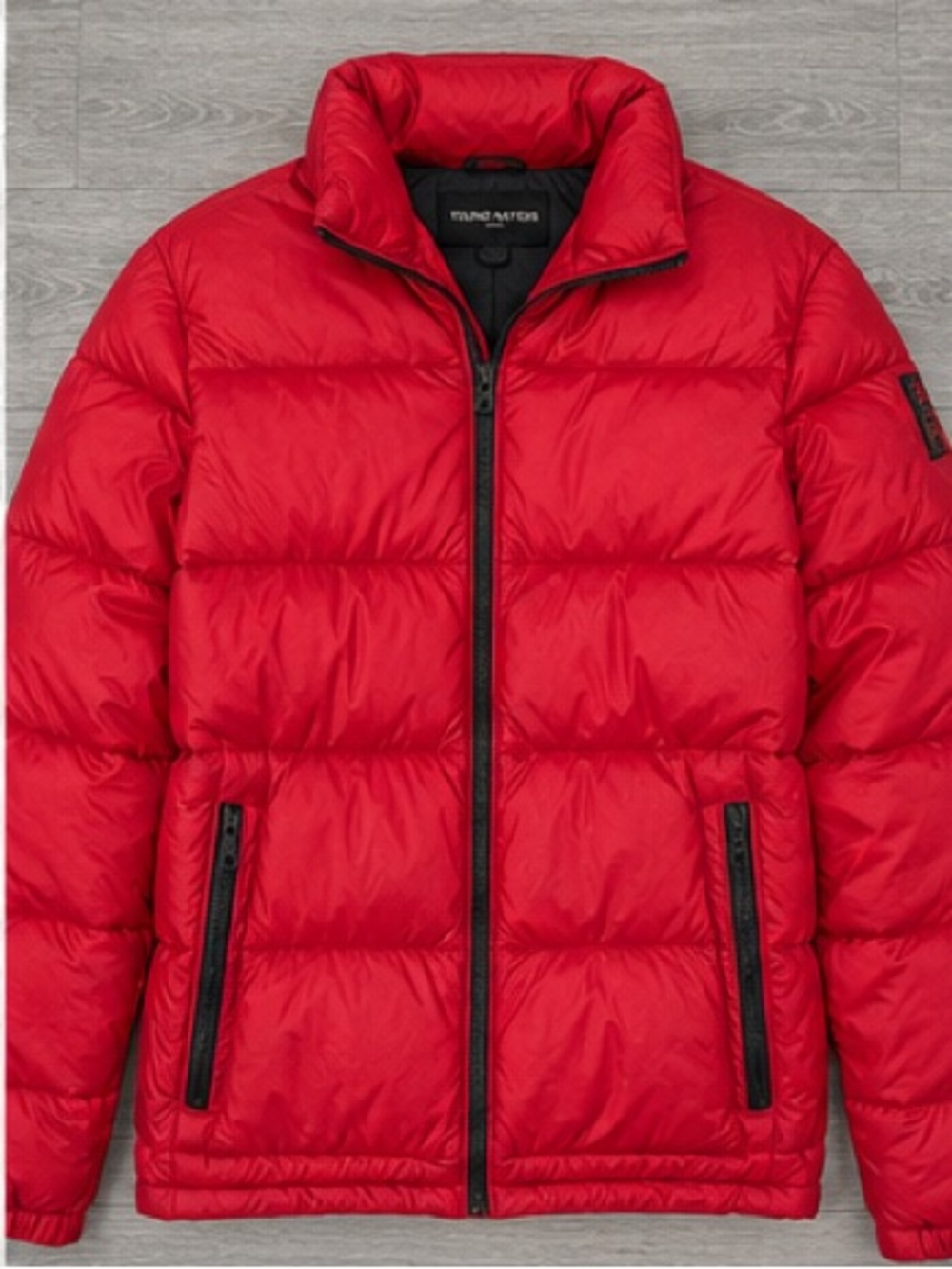Calvin Klein Red Quilted Hooded Jacket
